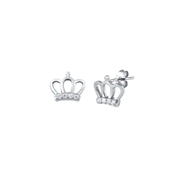 E's TIMELESS JEWELRY Jewelry - 🥰 CROWN STERLING SILVER STUDS